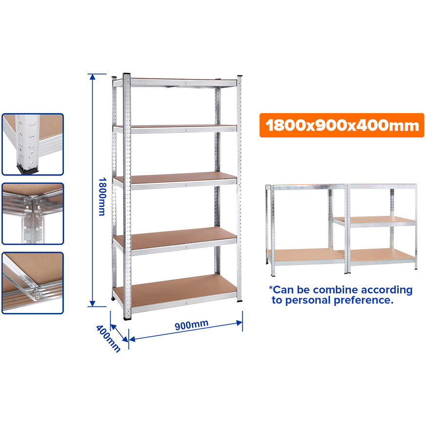 Wadfow WTS1A94 5-Tier Adjustable Storage Shelves 900MM | Wadfow by KHM Megatools Corp. Wadfow WTS1A94 5-Tier Adjustable Storage Shelves 900MM | Wadfow by KHM Megatools Corp.